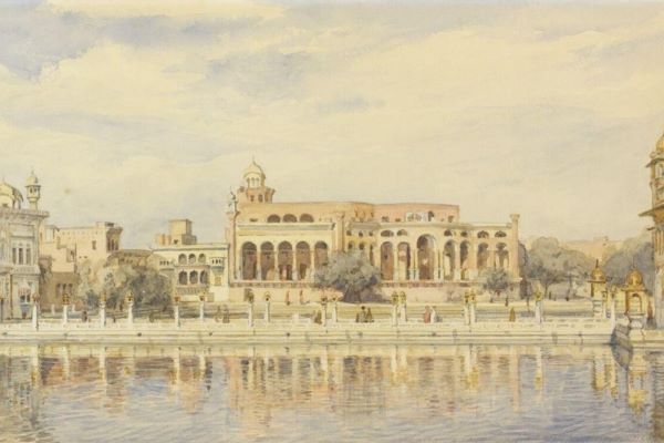 The causeway to the Harmandir Sahib, Amritsar — the path Rani Jindan and the court would have walked