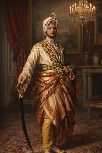 Maharaja Duleep Singh — last Sikh Maharaja, son of Rani Jindan, painted in London after his removal from Lahore
