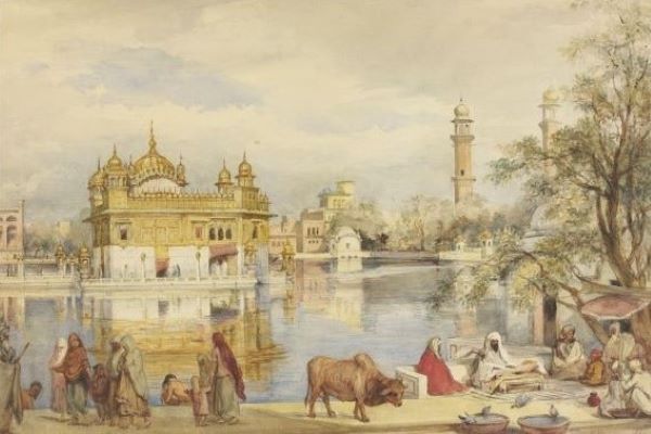 The Harmandir Sahib (Golden Temple), Amritsar — the sacred centre of the Sikh world and the mint whose coins carried the names of the Gurus