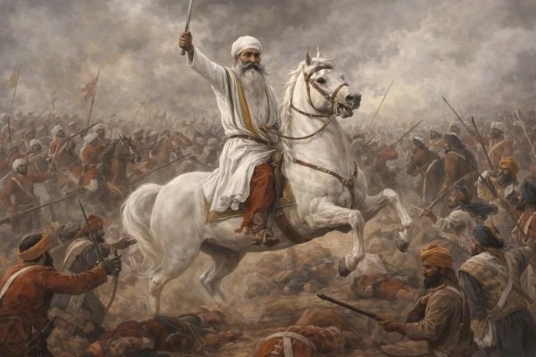 Last Stand of Sham Singh Atariwala at Sabhraon