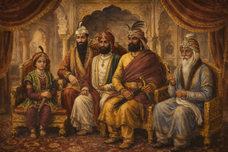 The Five Maharajas of the Sikh Empire