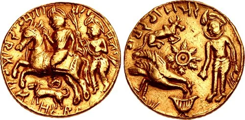Bikramjit token, gold, 11.56 g — CNG Electronic Auction 366, January 2016