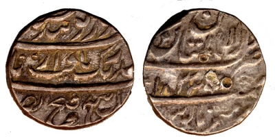 Multan, VS1833, Rupee, 1st Occupation
� The Trustees of the British Museum

http://www.britishmuseum.org/research/collection_online/collection_object_details.aspx?objectId=1513858&partId=1

