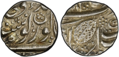 Amritsar, VS1882, Nanakshahi 1/4 Rupee
Stephen Album Rare Coins, Auction 52
15-18 May, 2025, Lot #742
SIKH EMPIRE: AR 1/4 rupee (2.77g), Amritsar, VS1882, KM-18.1, with frozen date VS188x, a rare denomination and an attractive example, PCGS graded AU55.

https://bit.ly/43hxhxw
