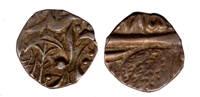 Amritsar, VS1885/1899, Nanakshahi 1/8 Rupee, 2 Anna's
� The Trustees of the British Museum

https://www.britishmuseum.org/collection/object/C_1903-1009-12

Date off flan, as per type could be 1899-1901
