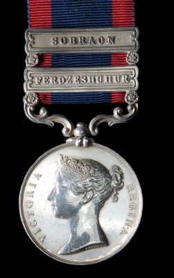 Sutlej Medal, Clasps Sobraon & Ferozeshuhur
