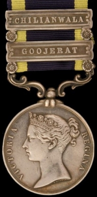 Punjab Medal, Clasps Goojerat & Chillianwala
