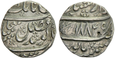 Lahore, VS1884/86 Rupee
https://www.numisbids.com/n.php?p=lot&sid=618&lot=1643
