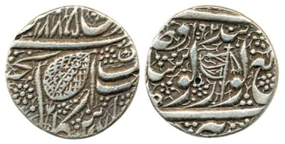 Amritsar, VS1885/1902, Nanakshahi Rupee, Double Flag symbol
