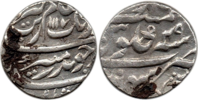 02, Mughal, Aurangzeb Alamgir, AH1117/RY49, Rupee, Sahrind Mint
